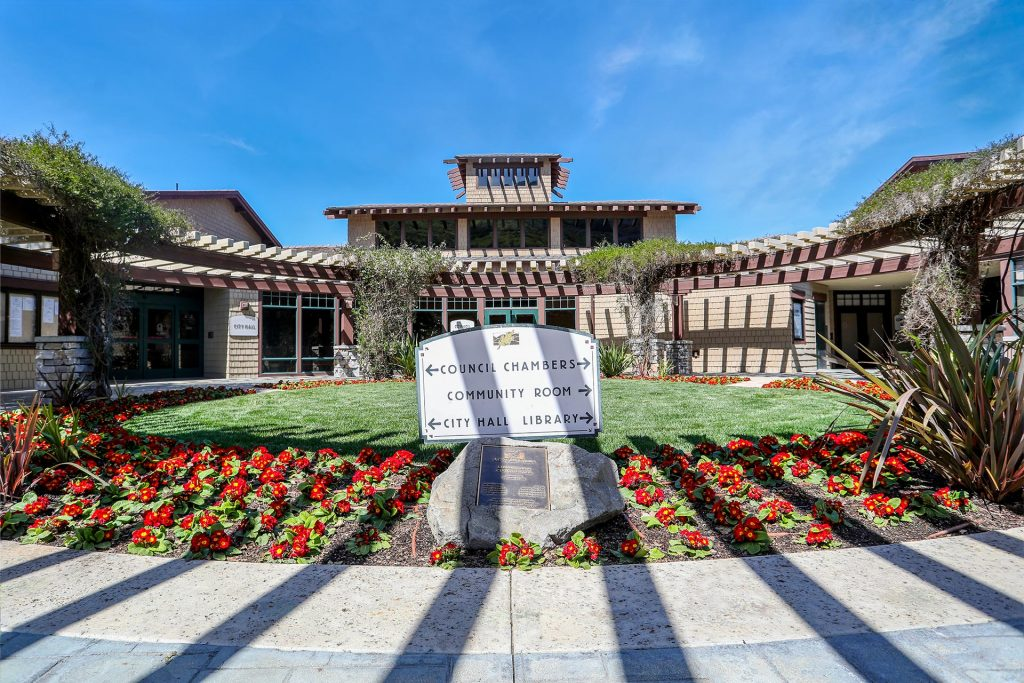 Exterior of the Agoura Hills Library at the City Hall Civic Center